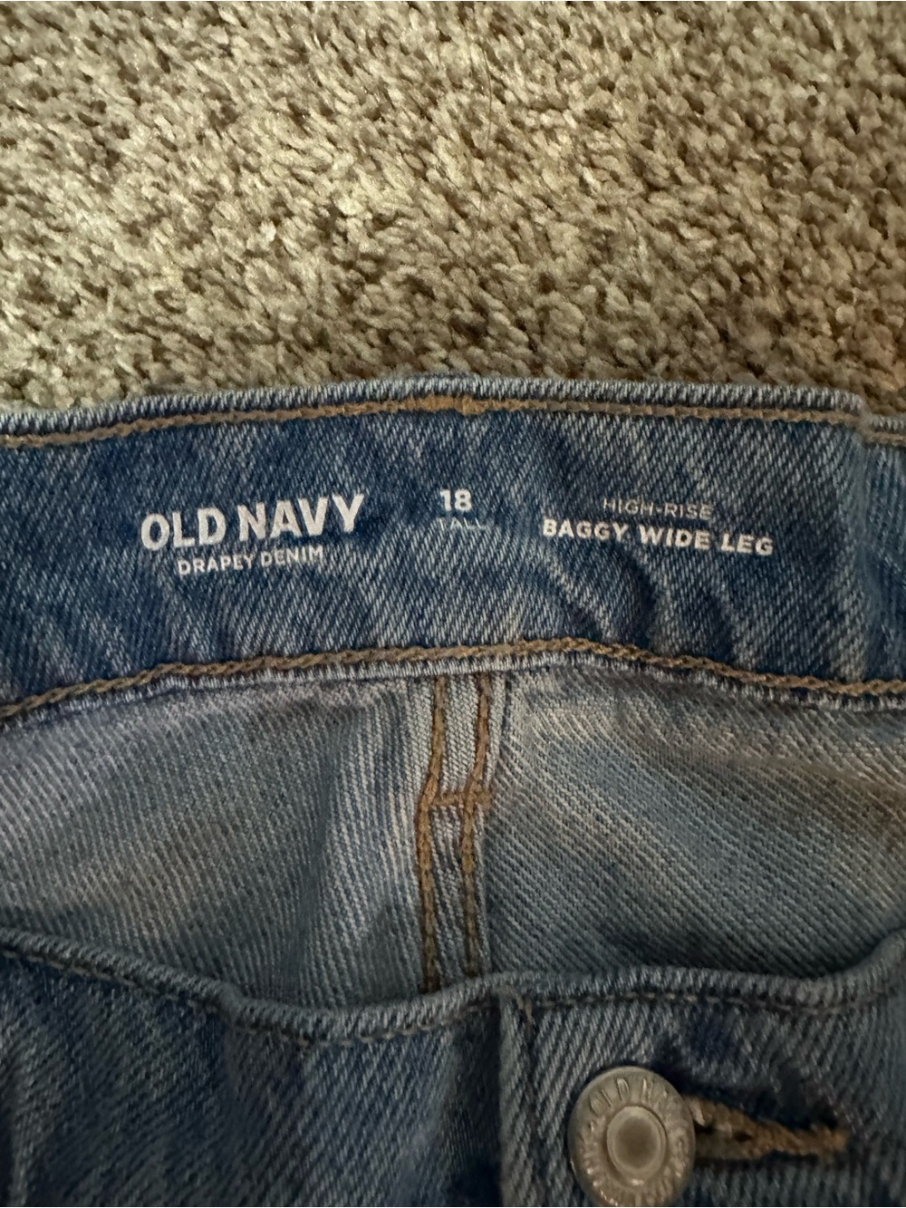 Old Navy high-rise baggy wide leg Jeans - Picture 4 of 7